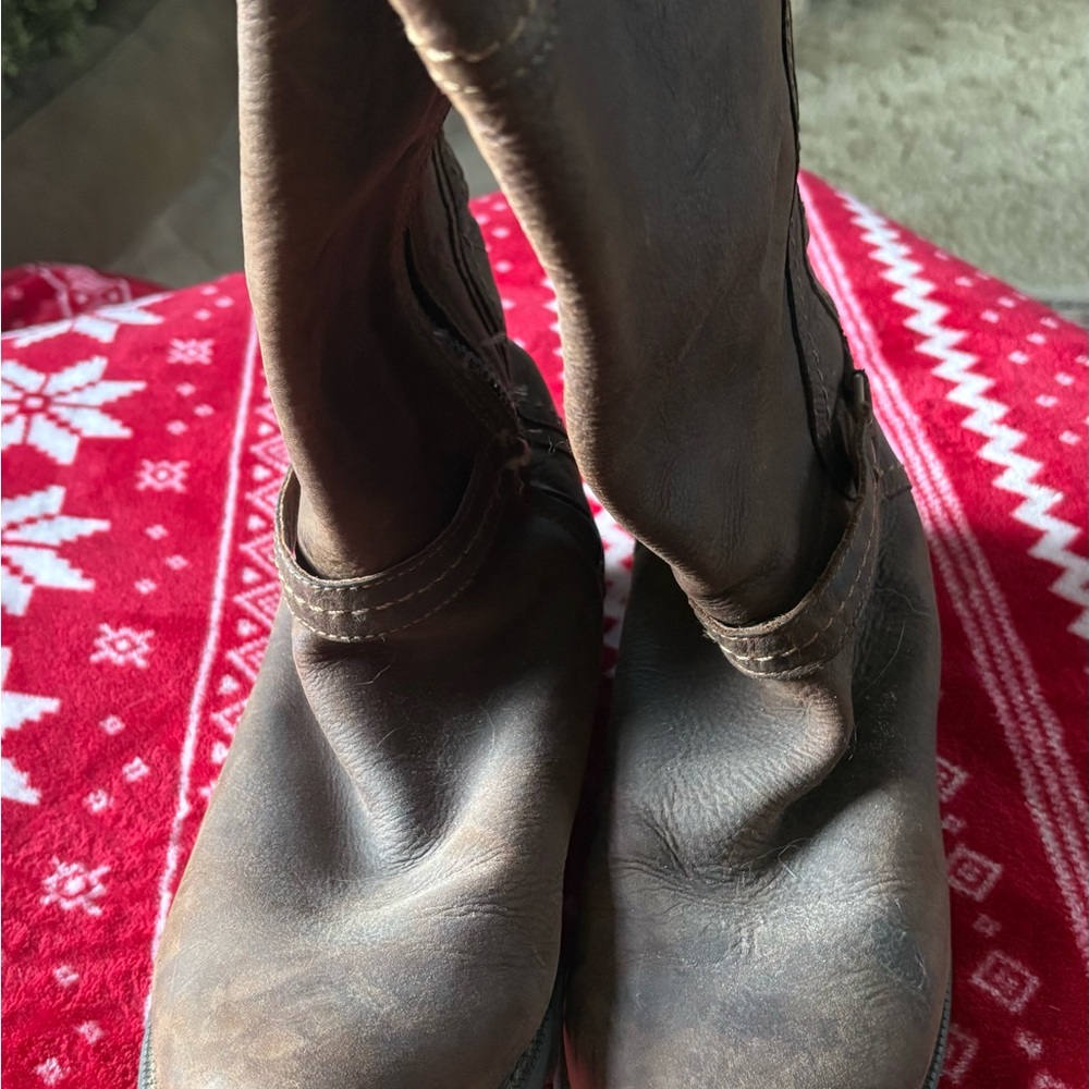 Leather knee high boots sz 11 - Picture 13 of 13